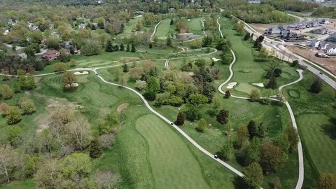 Drone of Golf Course Stock Footage 108063959