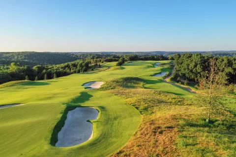 Drone Golf Course Stock Photos