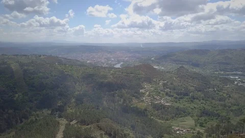 DRONE GREAT VIEW OF A CITY Stock Footage 90134116