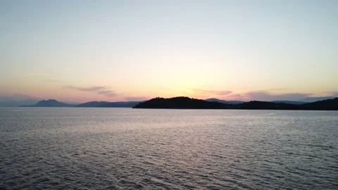Drone Greece sunset Stock Footage 193393742