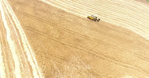 Drone harvester in action Stock Footage 76689231