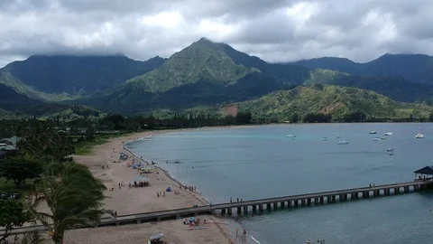 Drone Hawaii Landscape Stock Footage 119833457