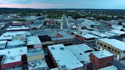 Drone heading toward Oak and Chestnut Stock Footage 203830528