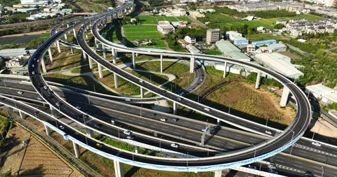 Drone: High Angle View Of City Street in Taiwan Stock Footage 233226273
