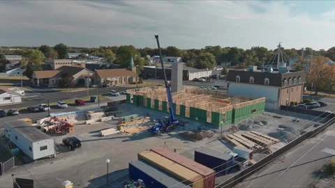 Drone Home Construction Stock Footage 241604996