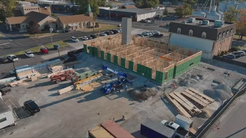 Drone Home Construction Stock Footage 241604998