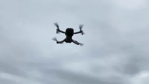 Drone Hoovering in the air Stock Footage 173088985