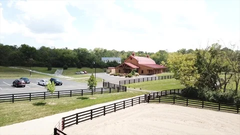Drone Horse Ranch / Barn Stock Footage 94915702