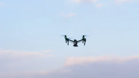 Drone that hovering Stock Footage 85780497