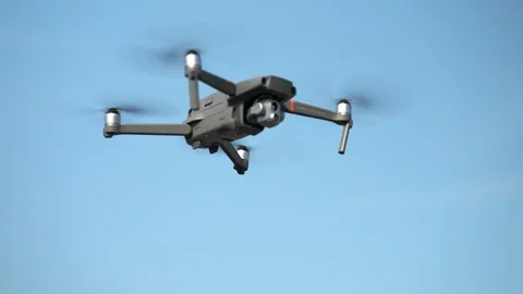 Drone hovering Stock Footage 165374874