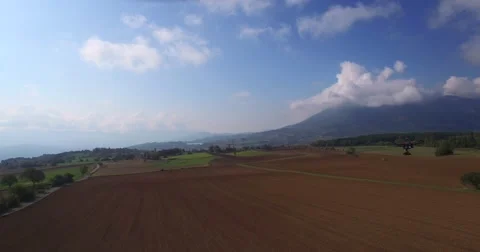 Drone hovering over beautiful landscape Video stock 64344629