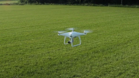 Drone Hovers In The Air Stock Footage 92401018