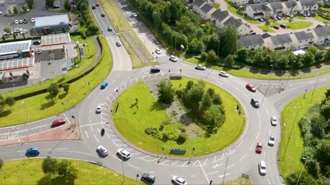 Drone Hyperlapse, A82, Dumbarton, Scotland Stock Footage 205082499