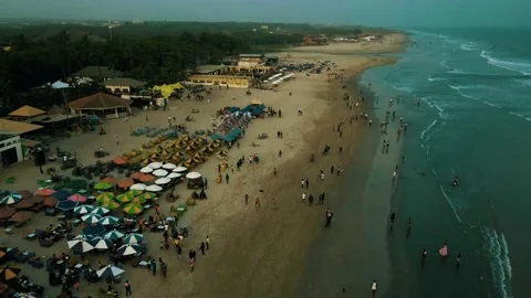 "DRONE HYPERLAPSE: EPIC SKY BEACH VIEW" Stock Footage 228821430