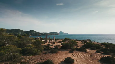 Drone at Ibiza Stock Footage 308418601