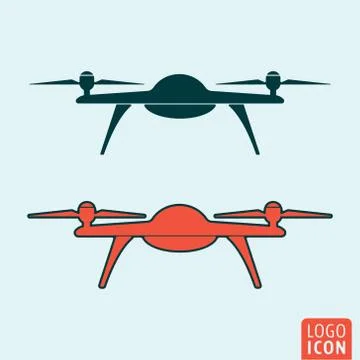 Drone icon isolated Stock Illustration