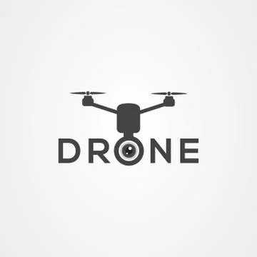 Drone icon logo vector design Stock Illustration
