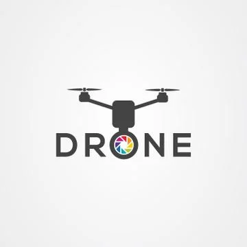 Drone icon logo vector design Stock Illustration