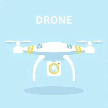 Drone icon. Quadrocopter vector illustration. Stock Illustration