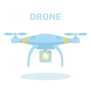 Drone icon. Quadrocopter vector illustration. Stock Illustration