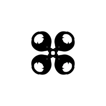 Drone icon. Simple style drone cargo poster background symbol. Drone brand .. Stock Illustration