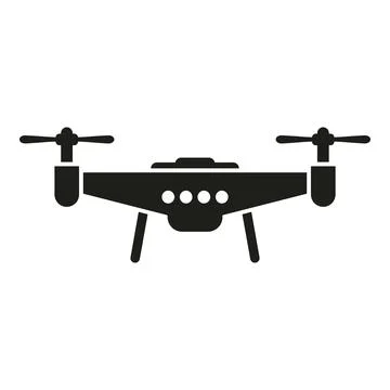 Drone icon simple vector. Video toy 库存插图