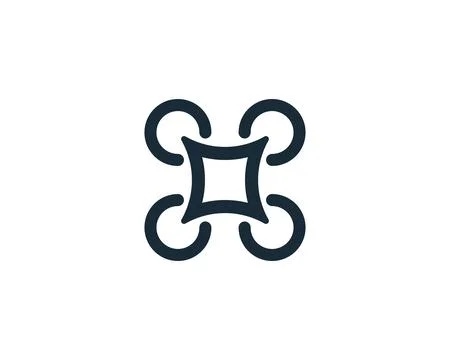 Drone Icon Vector Logo Template Illustration Design Stock Illustration
