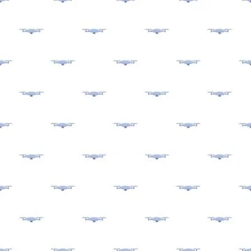 Drone icons creating a seamless technology pattern Stock Illustration