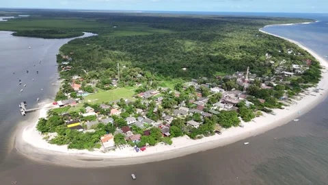 Drone Ilha das Peças Stock Footage 306323895