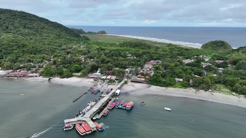 Drone Ilha do Mel Stock Footage 306324569
