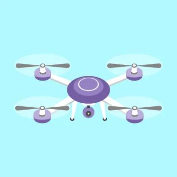 Drone illustration icons Illustrazione stock