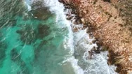 Drone Images Of Seaside In Greece Waves And Stunning View Stock Footage