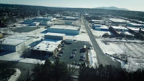 Drone Industrial District Stock Footage 273499198