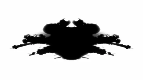Drone Inkblots Rorschach Perceptions Psychological test Animated Image Stock Footage 280787661