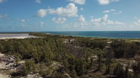 Drone of an Island Stock Footage 102798601