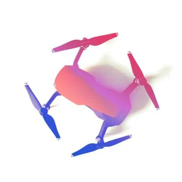 Drone isolated on white background 스톡 사진