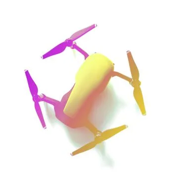 Drone isolated on white background 스톡 사진