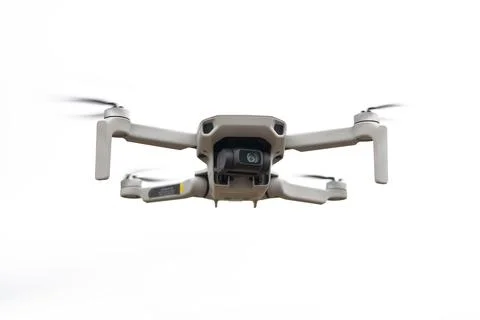Drone isolated on white background, selective focus. Foto stock