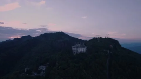 Drone - Italy - Meteorologic Station Stock Footage 229577671