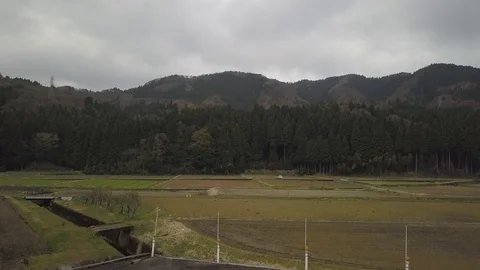 Drone Japaense Countryside Stock Footage 108106997