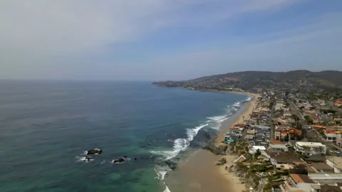 Drone Laguna Beach 4K 48FPS SLO-MO Stock Footage 169975600