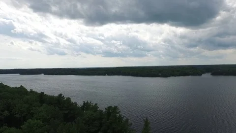 Drone Lake 库存影片 74037148