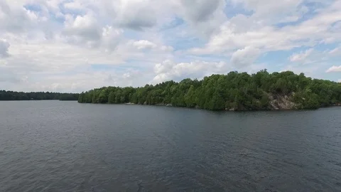 Drone Lake 库存影片 74037277