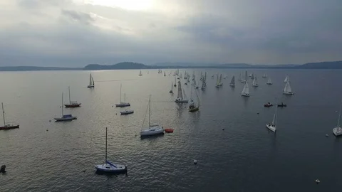 Drone on the Lake Stock Footage 74766995