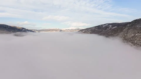 Drone-lapse clouds Stock Footage 169889669