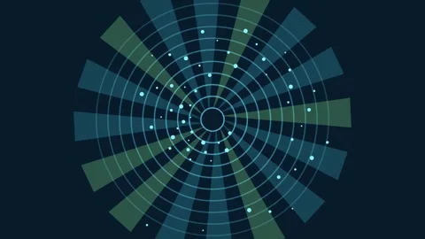 Drone LiDAR Scan Cone Slice Seamless Technical Loop Stock Footage 344091747