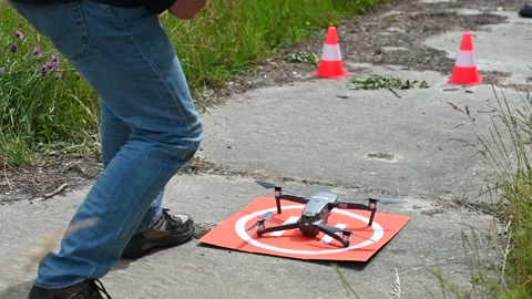 Drone lift off Stock Footage 156506142