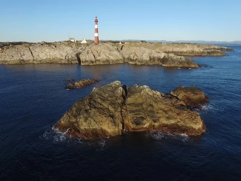 Drone. Lighthouse. daytime. 4k Video stock 77974445