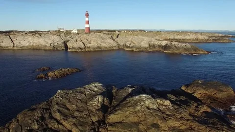 Drone. Lighthouse. Daytime. Video stock 77974996