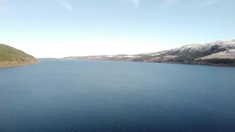 Drone Loch Ness Stock Footage 171424896